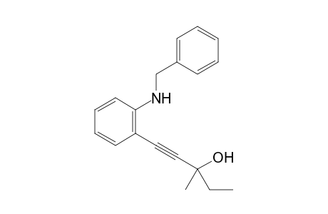 1-(2-(Benzylamino)phenyl)-3-methylpent-1-yn-3-ol