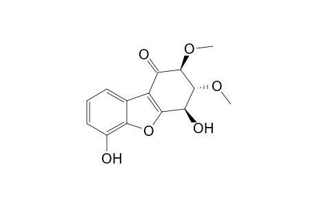 RIBISIN_D;(2-S,3-R,4-R)-4,6-DIHYDROXY-2,3-DIMETHOXY-3,4-DIHYDRO-1-(2-H)-DIBENZOFURANONE