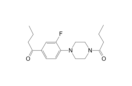 Butan-1-one, 1-[4-(4-butanoyl-1-piperazinyl)-3-fluorophenyl]-