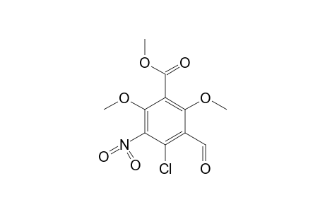 4-chloro-2,6-dimethoxy-5-nitroisophthalaldehydic acid, methyl ester