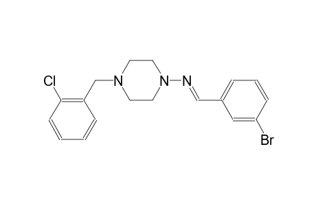 N-[(E)-(3-bromophenyl)methylidene]-4-(2-chlorobenzyl)-1-piperazinamine