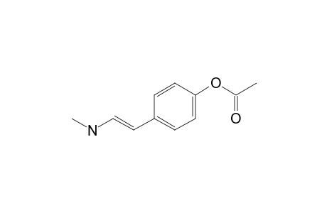 1-(p-Acetoxyphenyl)-2-(methylamino)ethene