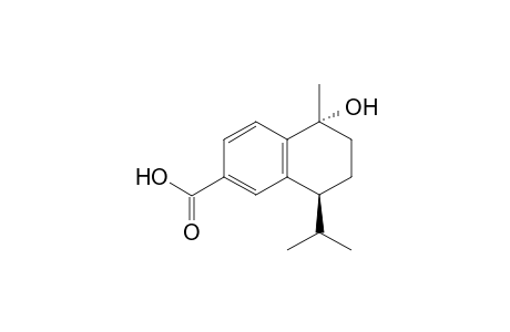 1.alpha.-hydroxy-4.alpha.H-1,2,3,4-tetrahydrocadalen-15-oic acid