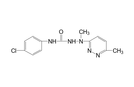 4-(p-chlorophenyl)-1-methyl-1-(6-methyl-3-pyridazinyl)semicarbazide