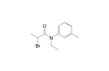 Propanamide, N-ethyl-N-(3-methylphenyl)-2-bromo-