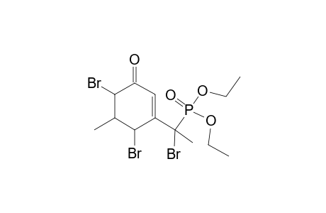 DIETHYL-1-BROMO-1-(4,6-DIBROMO-5-METHYL-3-OXO-CYCLOHEX-1-ENYL)-ETHYL-PHOSPHONATE;ISOMER-A