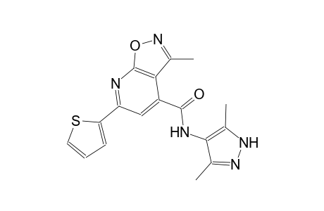 N-(3,5-dimethyl-1H-pyrazol-4-yl)-3-methyl-6-(2-thienyl)isoxazolo[5,4-b]pyridine-4-carboxamide