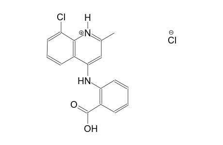 4-(2-carboxyanilino)-8-chloro-2-methylquinolinium chloride