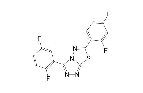[1,2,4]triazolo[3,4-b][1,3,4]thiadiazole, 6-(2,4-difluorophenyl)-3-(2,5-difluorophenyl)-