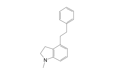 2,3-Dihydro-1-methyl-4-(2'-phenylethyl)-1H-indole