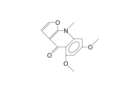 5,7-Dimethoxy-9-methyl-4,9-dihydrofuro-(2,3-B)-chinolin-4-on