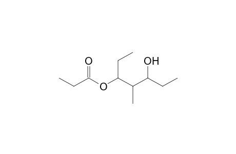 5-Hydroxy-4-methylhept-3-yl propanoate