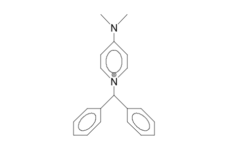 1-(Diphenyl-methyl)-4-dimethylamino-pyridinium cation