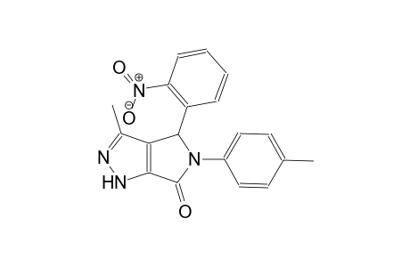 3-methyl-5-(4-methylphenyl)-4-(2-nitrophenyl)-4,5-dihydropyrrolo[3,4-c]pyrazol-6(1H)-one