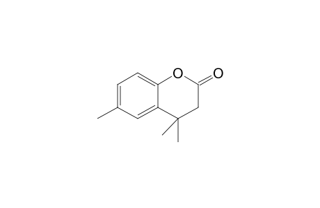 2H-1-Benzopyran-2-one, 3,4-dihydro-4,4,6-trimethyl-
