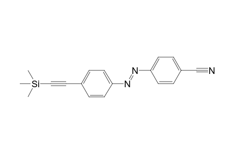 (E)-4-({4-[(Trimethylsilyl)ethynyl]phenyl}diazenyl)benzonitrile