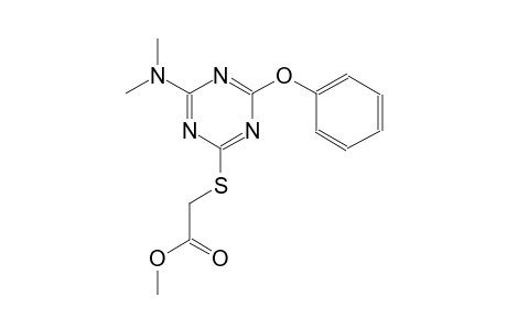 acetic acid, [[4-(dimethylamino)-6-phenoxy-1,3,5-triazin-2-yl]thio]-, methyl ester