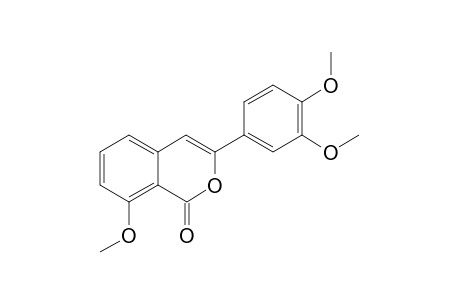 3-(3,4-dimethoxyphenyl)-8-methoxyisocoumarin