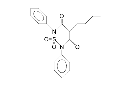 4-butyl-1,1-diketo-2,6-di(phenyl)-1,2,6-thiadiazinane-3,5-quinone