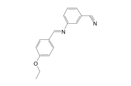 Benzonitrile, 3-(4-ethoxybenzylidenamino)-