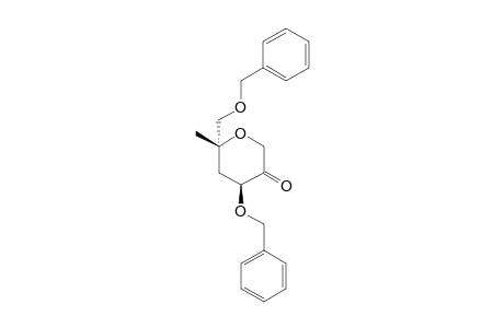 (4S*,6R*)-4-Benzyloxy-6-benzoxymethyl-6-methyldihydropyran-3-one