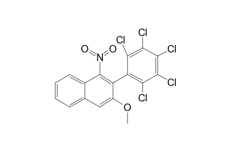 Naphthalene, 3-methoxy-1-nitro-2-(pentachlorophenyl)-