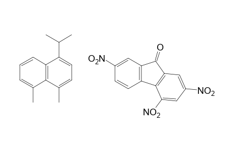 4,5-dimethyl-1-isopropylnaphthalene, compound with 2,4,7-trinitrobenzene-9-one