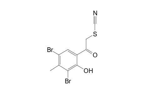 Thiocyanic acid, 3,5-dibromo-2-hydroxy-4-methylphenacyl ester