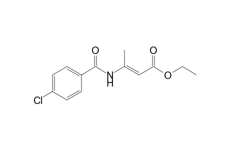 ethyl (2E)-3-[(4-chlorobenzoyl)amino]-2-butenoate