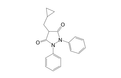 4-(cyclopropylmethyl)-1,2-diphenyl-3,5-pyrazolidinedione