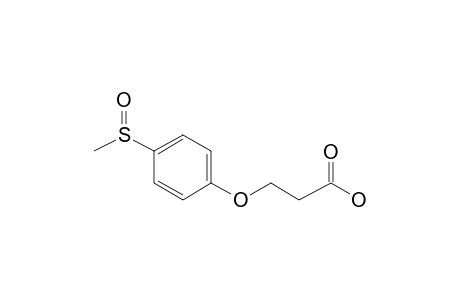 Propanoic acid, 3-[4-(methylsulfinyl)phenoxy]-