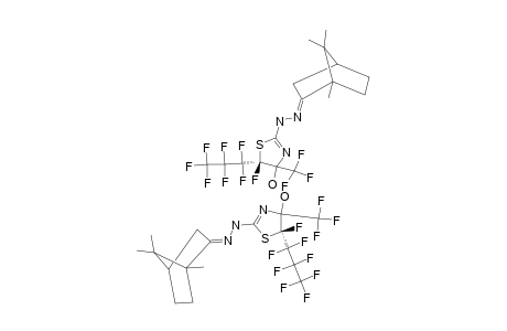 (1S)-CAMPHOR-(4RS,5RS)-5-FLUORO-5-HEPTAFLUOROPROPYL-4-HYDROXY-4-TRIFLUOROMETHYL-4,5-DIHYDRO-THIAZOL-2-YLHYDRAZONE