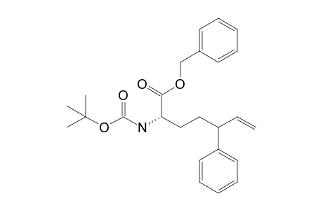 Benzyl (2S,5rs)-2-tert-butoxycarbonylamino-5-phenylhept-6-enoate