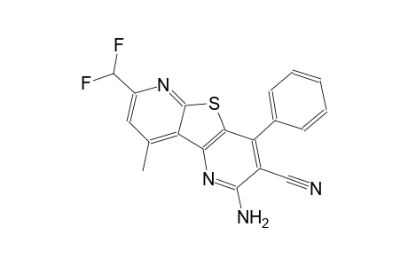 2-amino-7-(difluoromethyl)-9-methyl-4-phenylpyrido[2',3':4,5]thieno[2,3-b]pyridine-3-carbonitrile