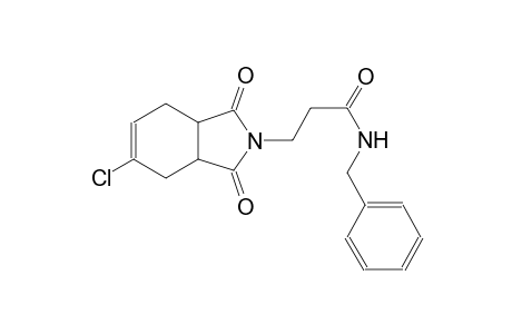 N-benzyl-3-(5-chloro-1,3-dioxo-1,3,3a,4,7,7a-hexahydro-2H-isoindol-2-yl)propanamide