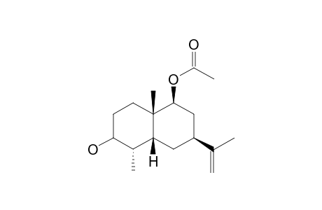 3-Hydroxy-9-.beta.-acetoxy-11(12)-en-7-.alpha.H-eudesmane