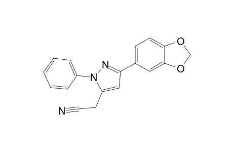 5-Cyanomethyl-3-(3,4-methylenedioxyphenyl)-1-phenylpyrazole