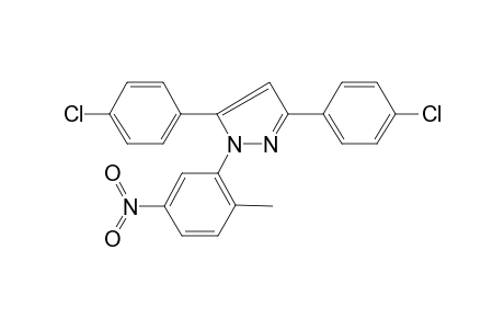 3,5-bis(4-chlorophenyl)-1-(2-methyl-5-nitrophenyl)-1H-pyrazole