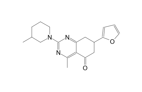 5(6H)-quinazolinone, 7-(2-furanyl)-7,8-dihydro-4-methyl-2-(3-methyl-1-piperidinyl)-
