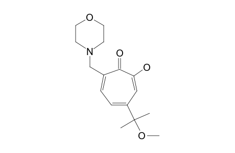 4-(1-Methoxy-1-methylethyl)-7-(morpholinomethyl)tropolone