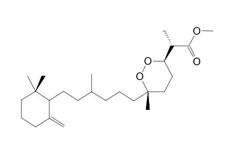 DIACARNOXIDE_A;(2-S*)-METHYL-2-((3-R*,6-S*)-6-(6-(2,2-DIMETHYL-4-METHYLHEXYL)-6-METHYLENECYCLOHEXYL)-6-METHYL-1,2-DIOXAN-3-YL)-PROPANOATE