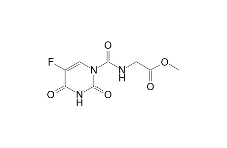 N-[(2,4-dioxo-5-fluoro-1,2,3,4-tetrahydro-1-pyrimidinyl)carbonyl] glycine, methyl ester