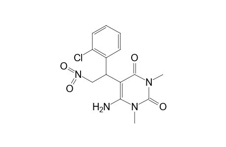 6-amino-5-[o-chloro-alpha-(nitromethyl)benzyl]-1,3-dimethyluracil