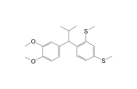 2-Methyl-1-(3,4-dimethoxyphenyl)-1-[2,4-di(methylthio)-phenyl]propane