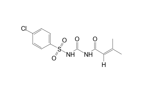 1-(p-chlorophenyl)sulfonyl-3-(3-methylcrotonoyl)urea