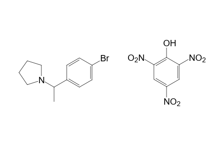 dl-1-(p-Bromo-alpha-methylbenzyl)pyrrolidine, picrate