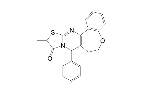 7,8-dihydro-11-methyl-8-phenyl-6H[1]benzoxepino[5,4-d]thiazolo[3,2-a]pyrimidin-10(11H)-one