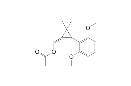 {(1E)-3-(2,6-dimethoxyphenyl)-2,2-dimethylcyclopropylidene]methyl acetate