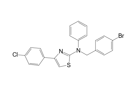 (4-bromobenzyl)-[4-(4-chlorophenyl)thiazol-2-yl]-phenyl-amine