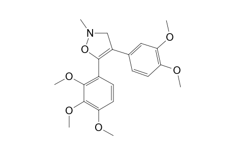 N-METHYL-4-(3,4-DIMETHOXYPHENYL)-5-(2,3,4-TRIMETHOXYPHENYL)-4-ISOXAZOLINE